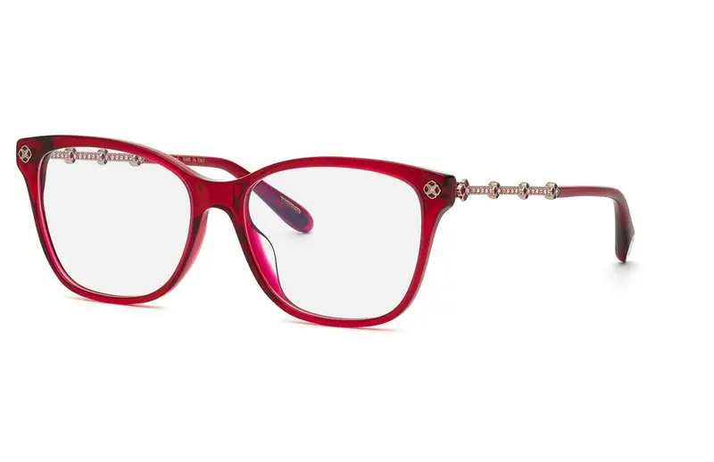 Chopard Donna VCH352S  06R2 Montature da vista Acetato Bordeaux  Squadrata