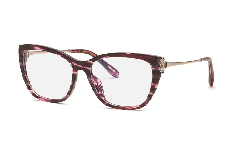 Chopard Donna VCH368S  01G2 Montature da vista Acetato Bordeaux  Squadrata