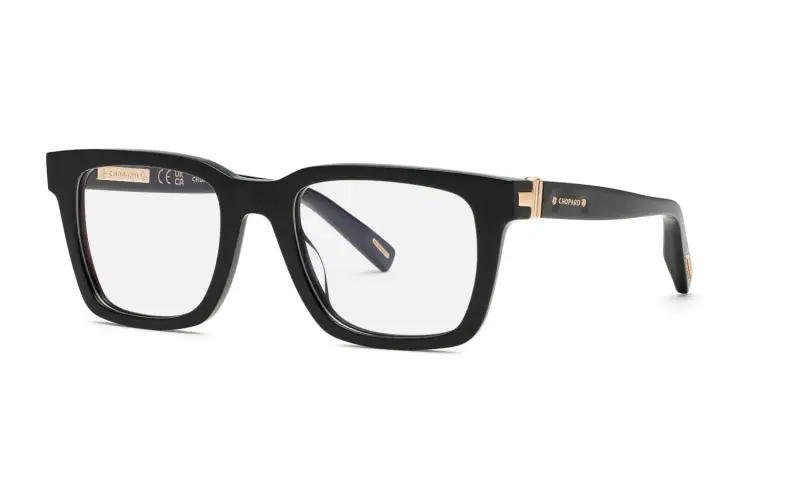 Uomo VCH372 700 Montature da vista Acetato Nero Squadrata