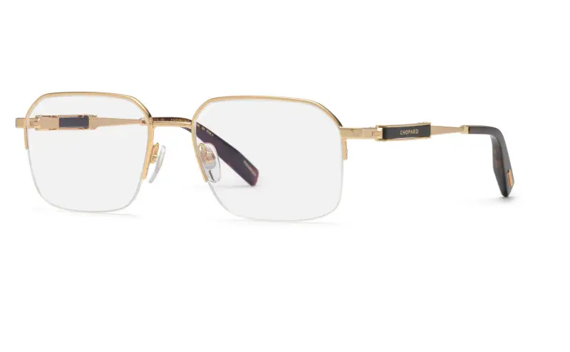 Uomo VCHL51 0300 Montature da vista Metallo Oro Squadrata