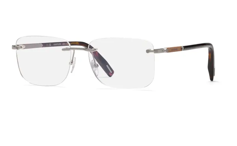 Chopard Uomo VCHL74  509 Montature da vista Metallo Grigio  Squadrata