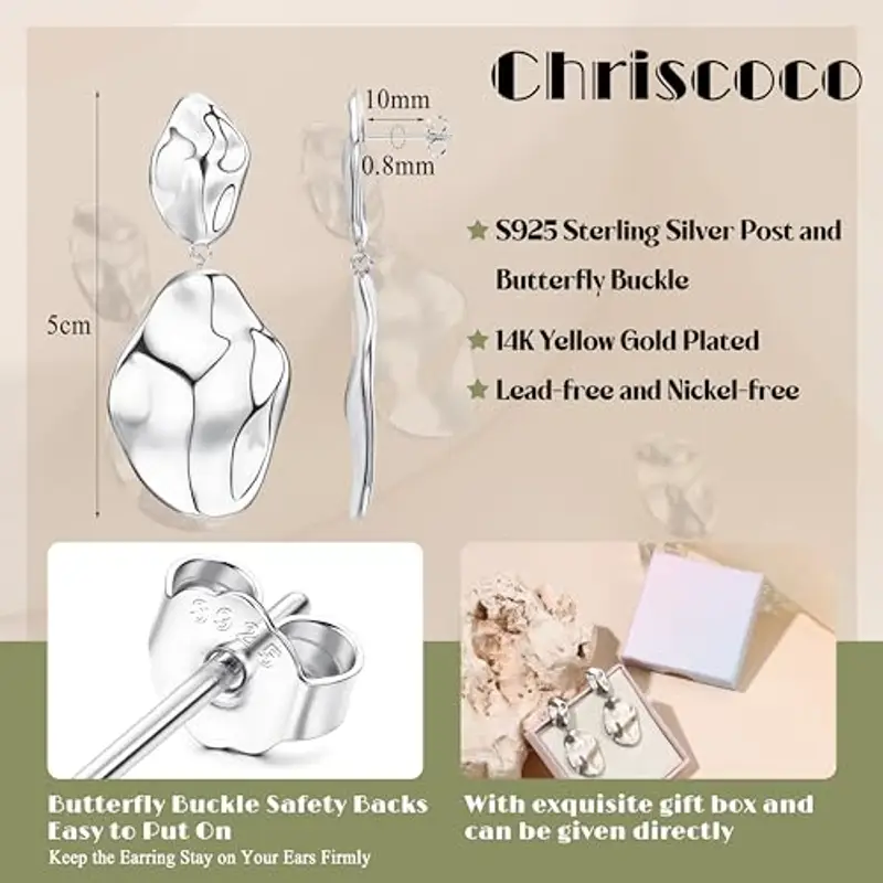 Chriscoco Orecchini Donna Bianco 2167450 miniatura 2