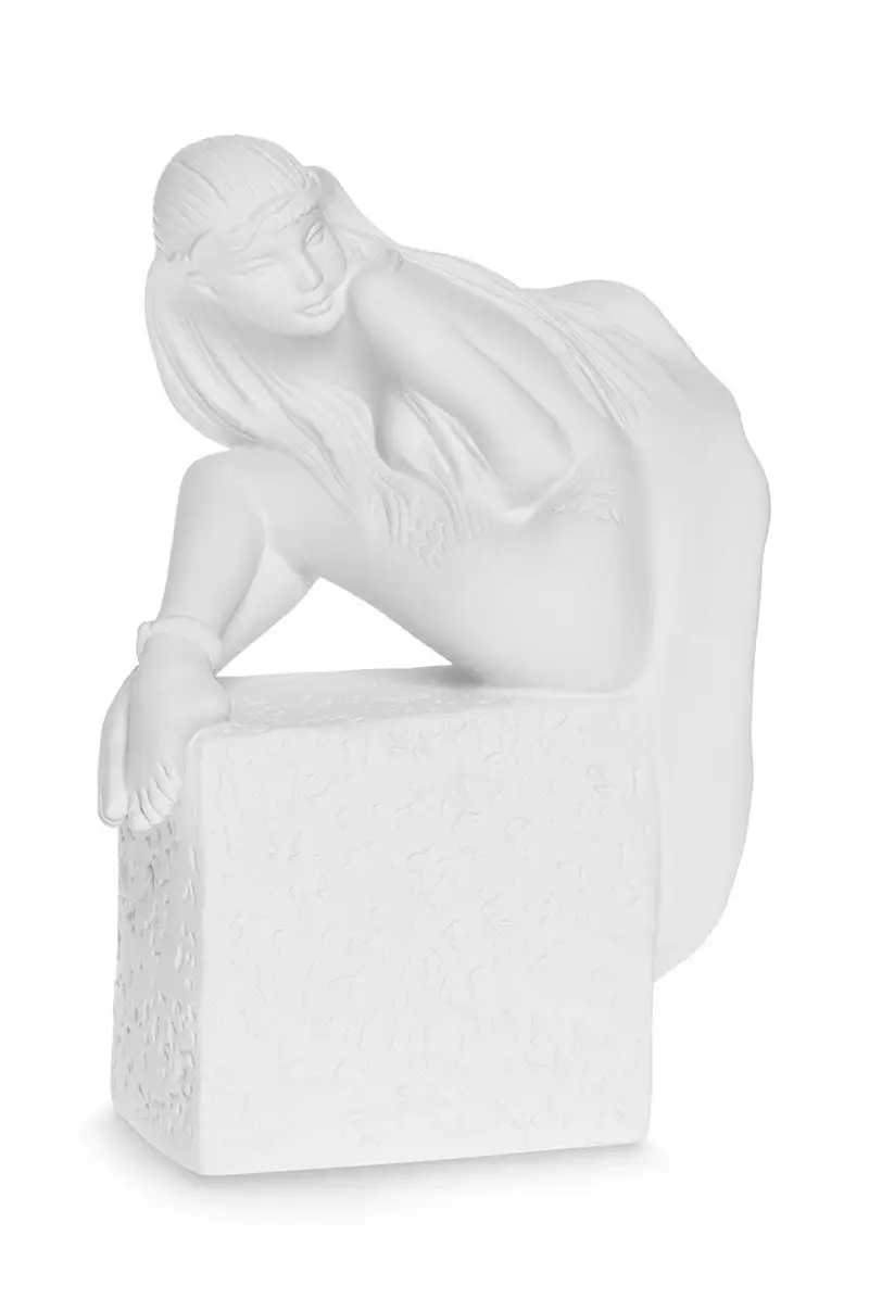 figurina decorativa 17 cm Ryby Bianco