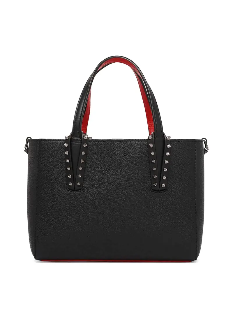 Mini borsa Cabata in pelle martellata Nero