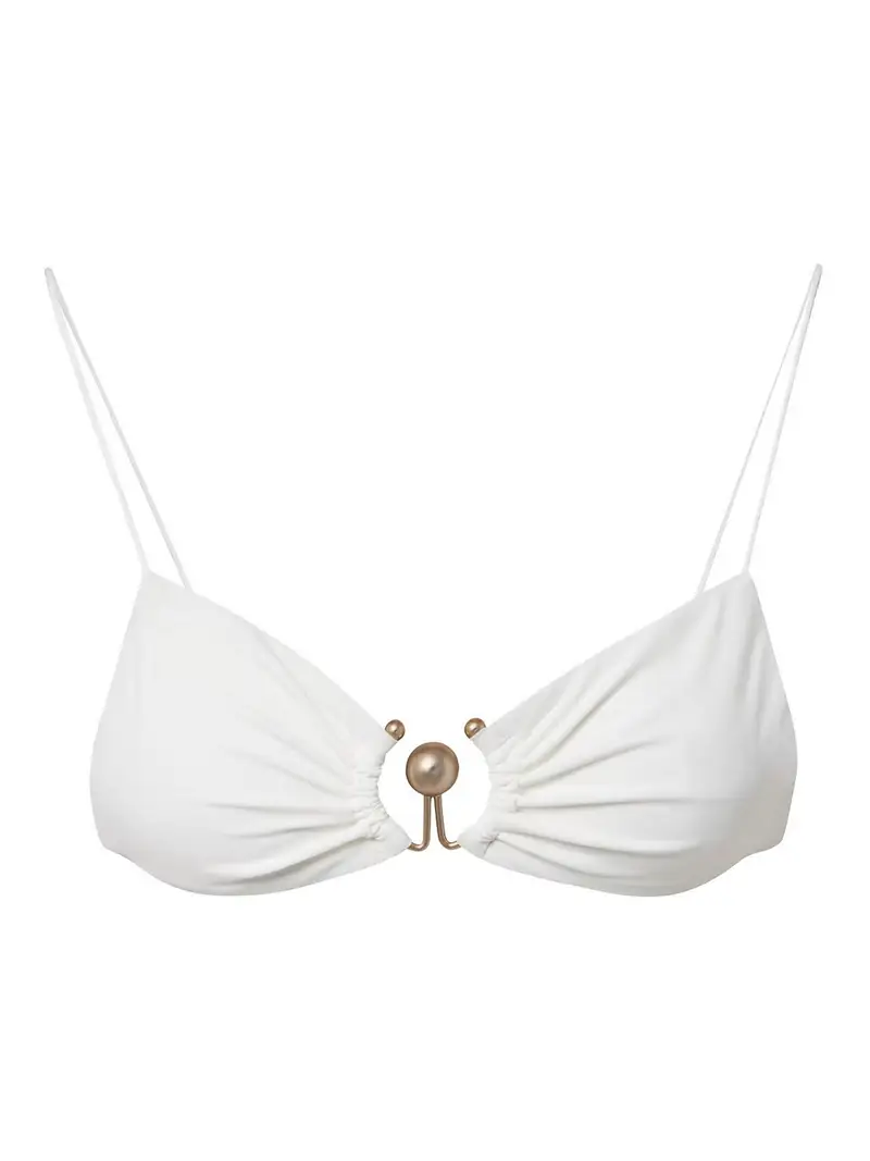 Miniscule Bikini Top Bianco