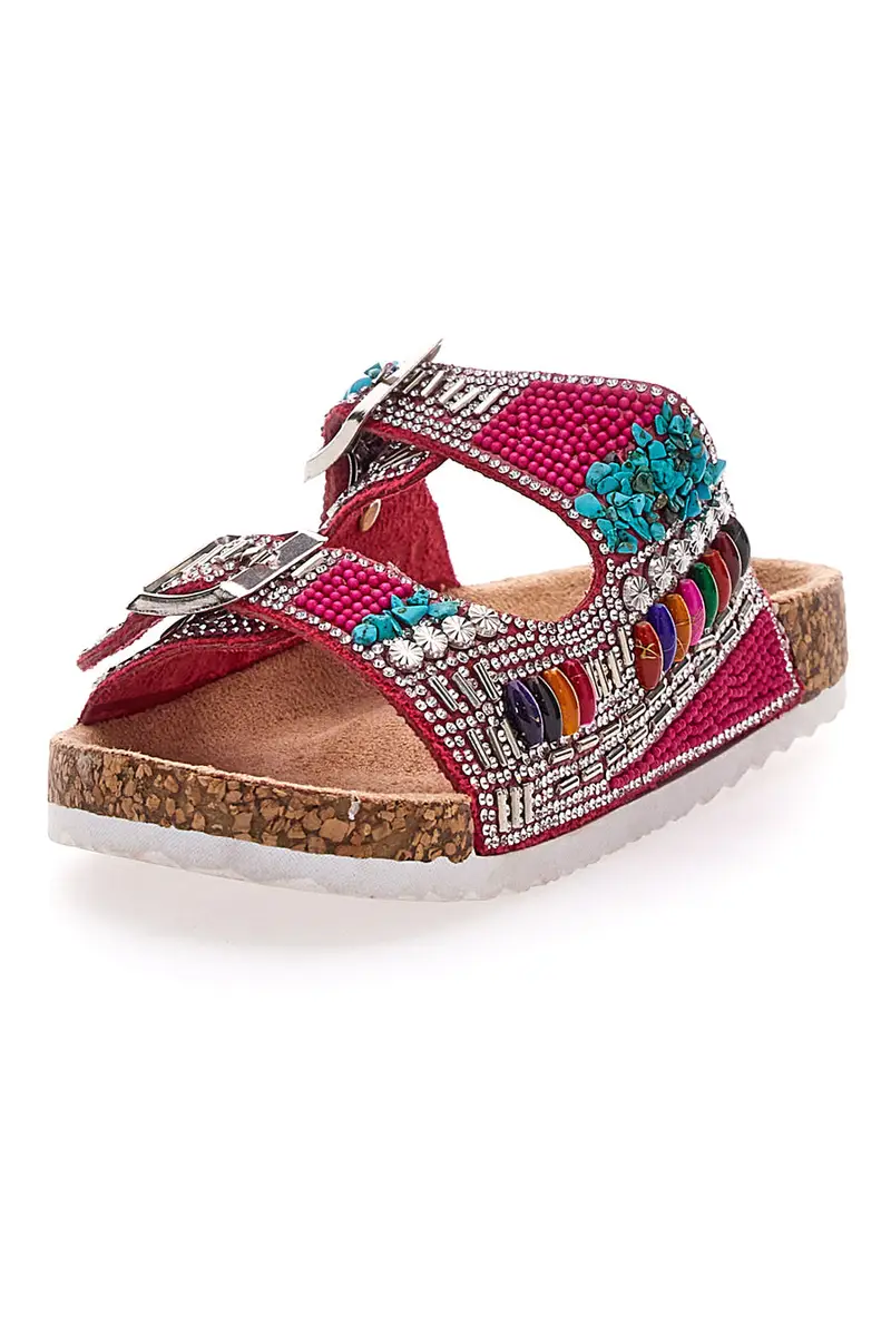 Ciabatta colorata a doppia fascia PITT KIDS 14404 miniatura 3