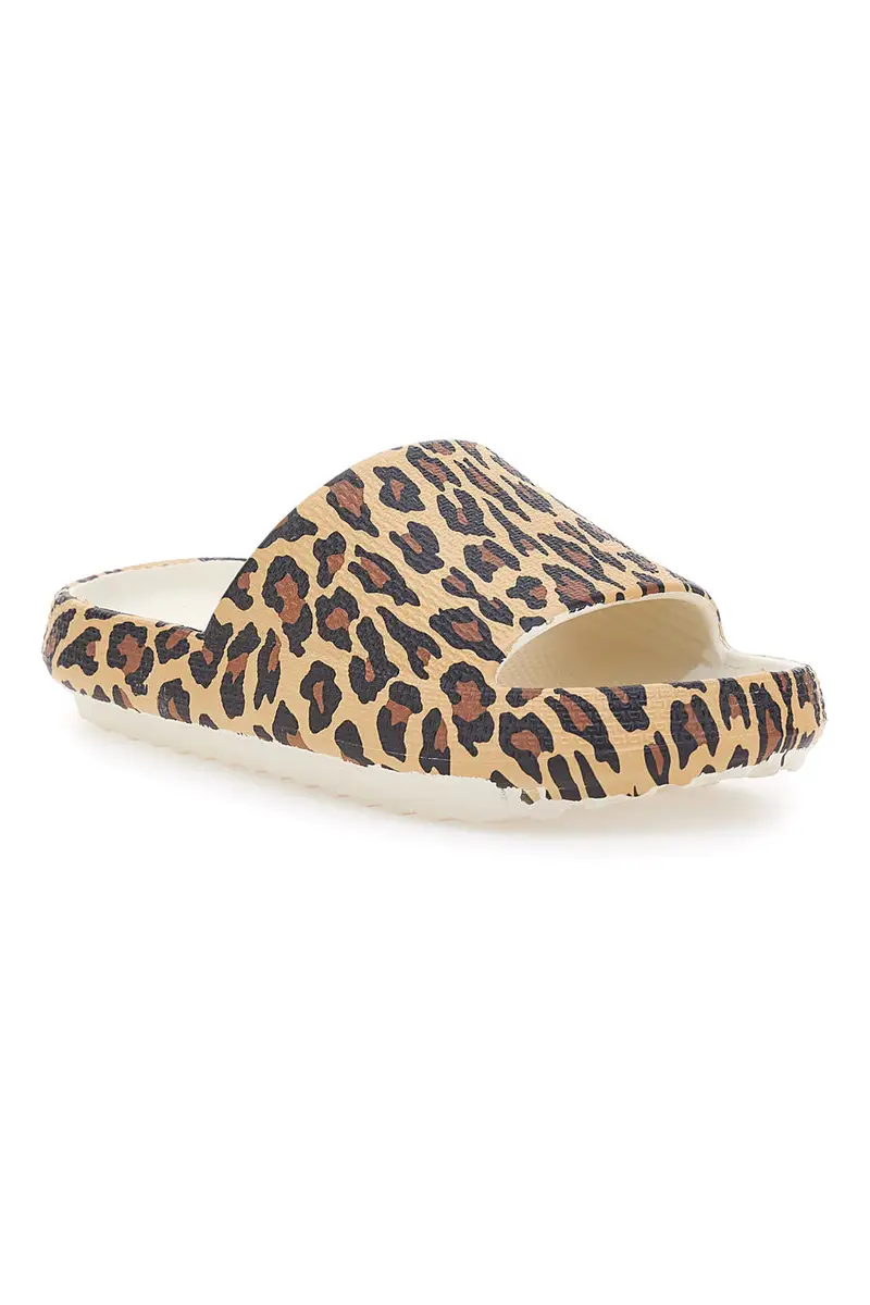 Ciabatte animalier leopardate suola comfort COVERI 24311 miniatura 2