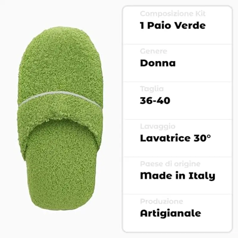 Primo Calzature Pantofole Uomo Verde 1986574 miniatura 3
