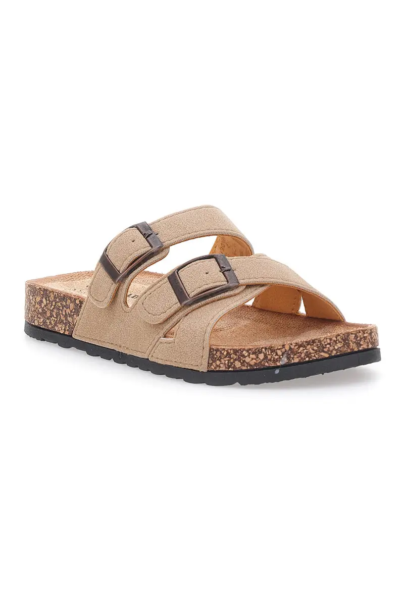 Ciabatte beige con doppia fascia regolabile Pittarello Sun BL208417 miniatura 2