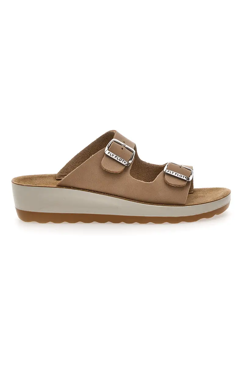 Ciabatte Beige Con Fasce Regolabili Fly Flot 42644