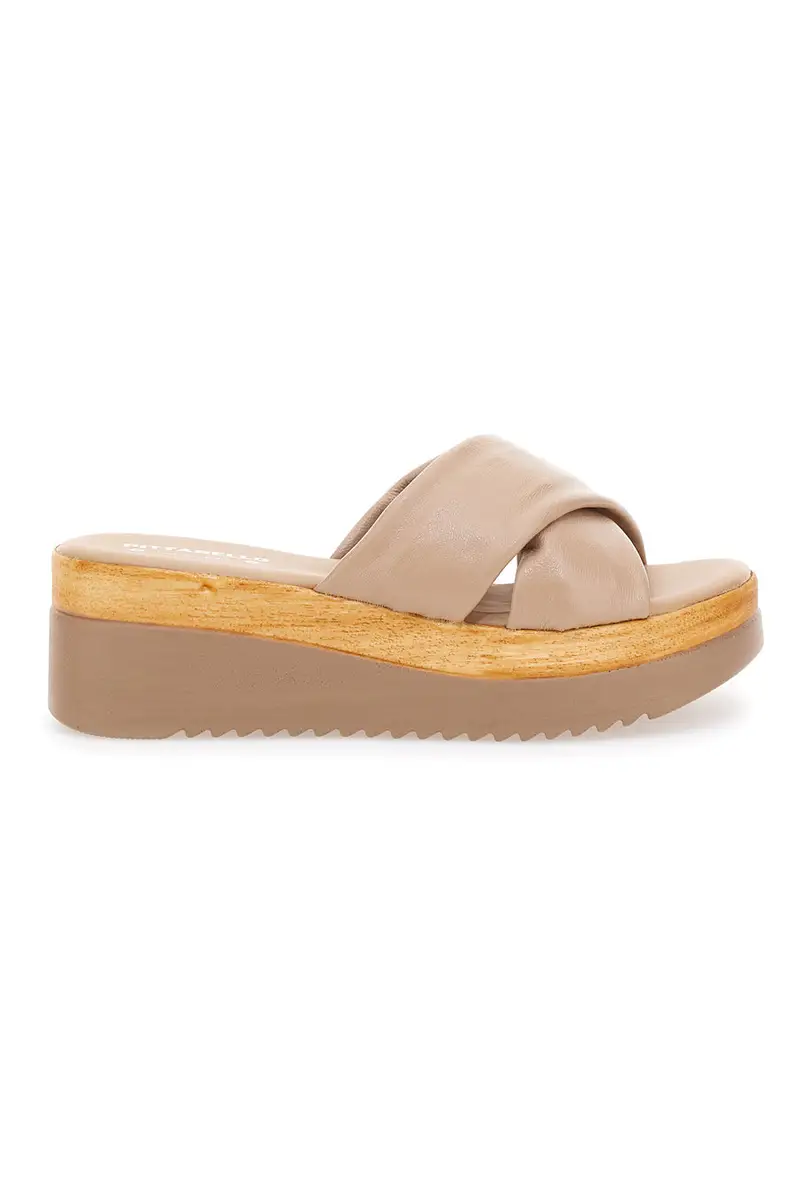 Ciabatte Beige Con Platform Pittarello Love 2974