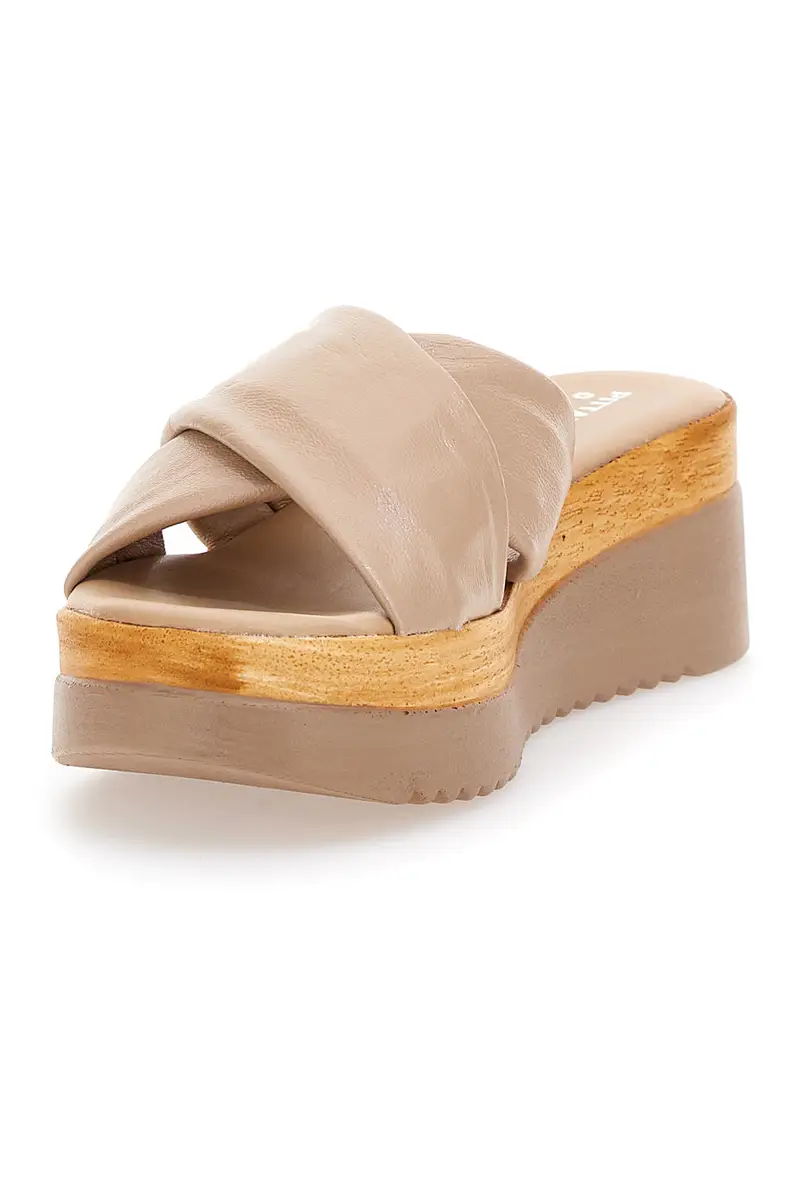 Ciabatte Beige Con Platform Pittarello Love 2974 miniatura 3