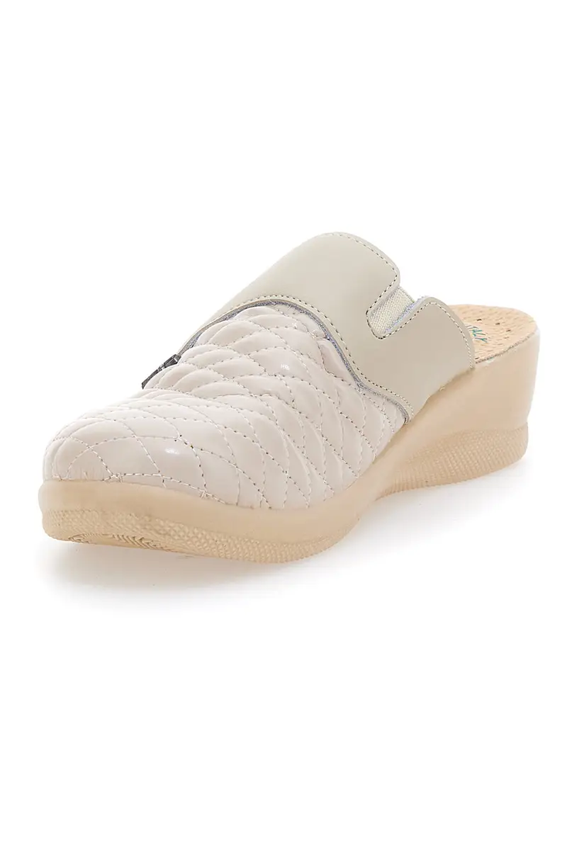 Ciabatte Beige con Punta Chiusa Made in Italy Bio Up 6204 miniatura 3