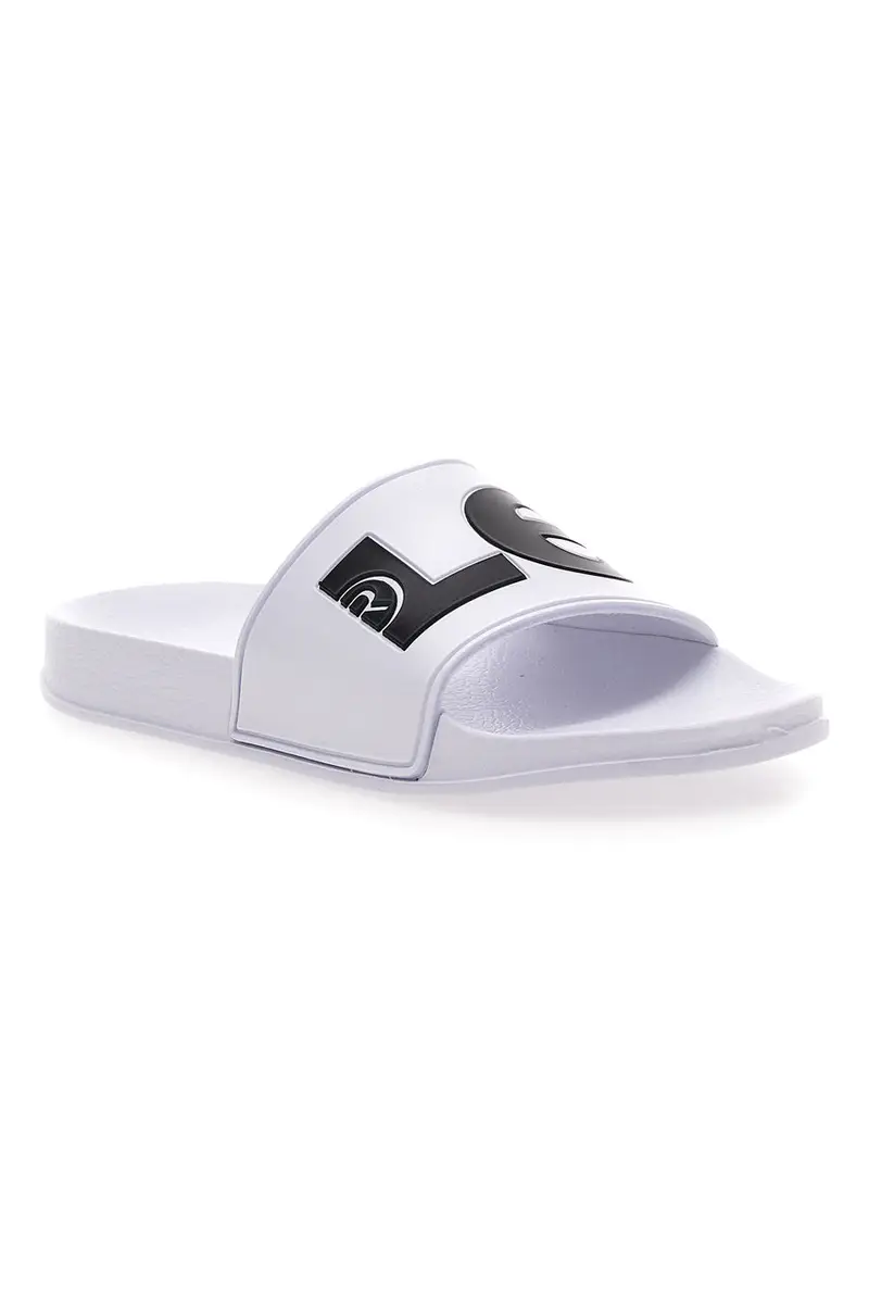 Ciabatte Bianche Con Logo a Contrasto Nero LEVI'S JUNE L miniatura 2