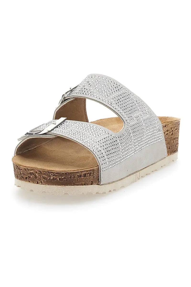 Ciabatte Bianche Con Strass Inblu 37 Nm miniatura 3