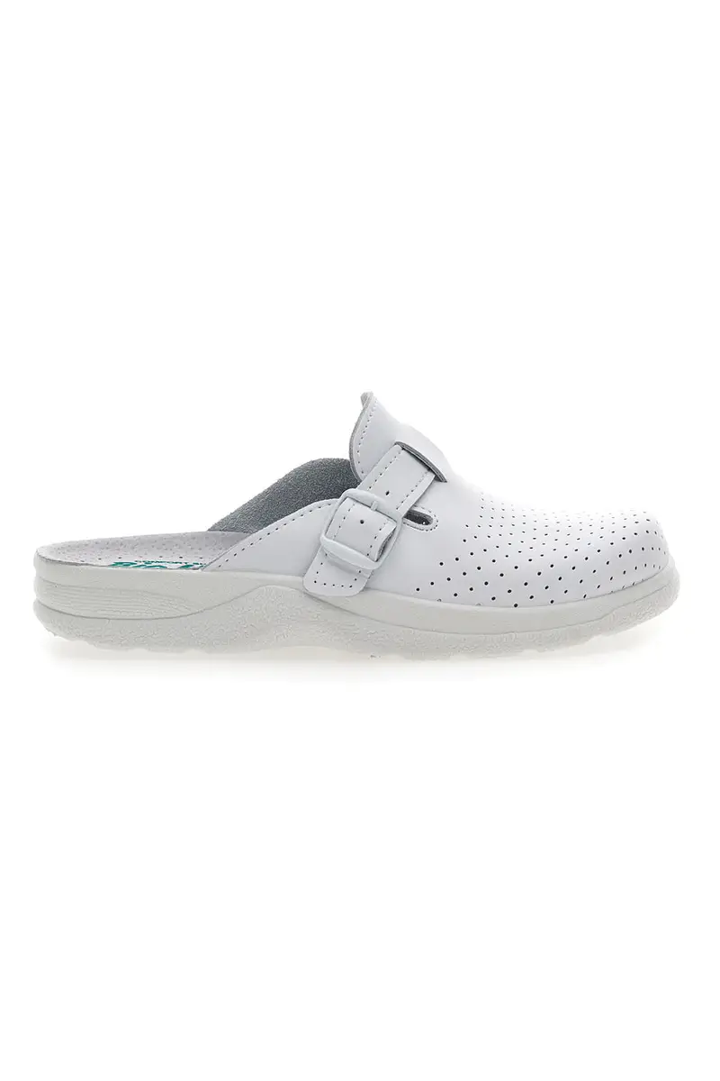 Ciabatte Bianche in Vera Pelle Bio Up 629