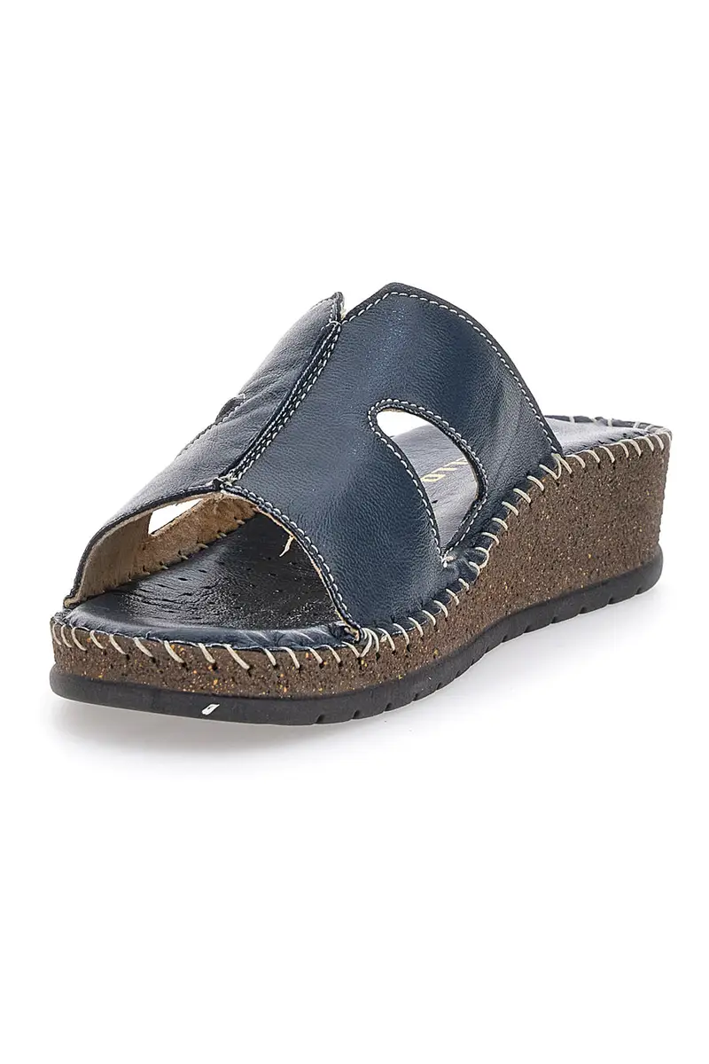 Ciabatte Blu Con Zeppa Pittarello 42047 miniatura 3