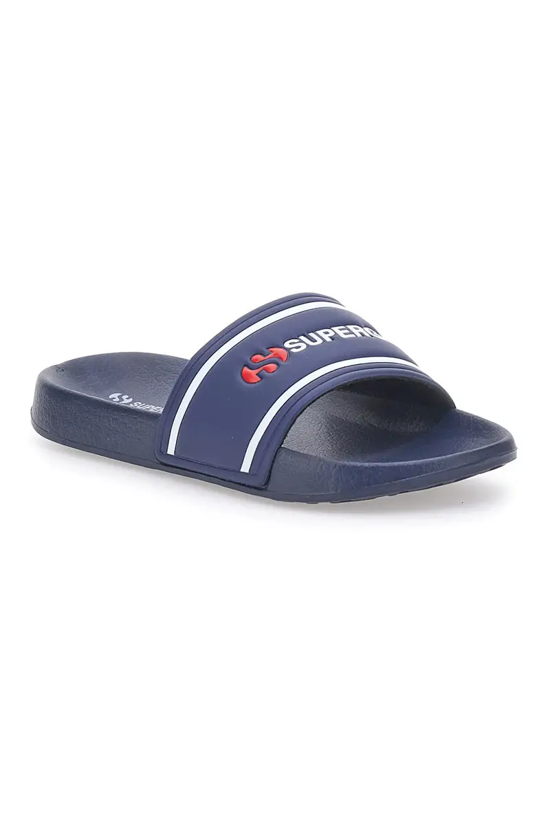 Ciabatte blu navy fascia logata Superga S24S395 miniatura 2