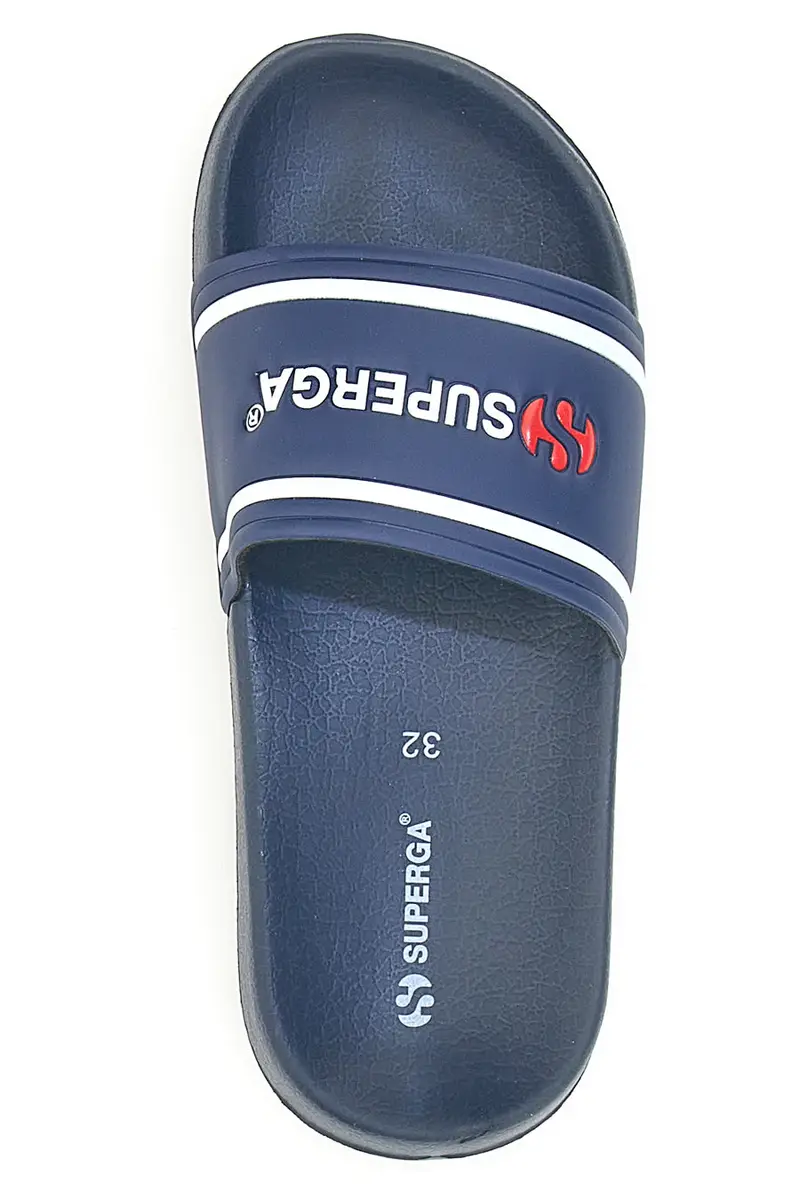 Ciabatte blu navy fascia logata Superga S24S395 miniatura 3