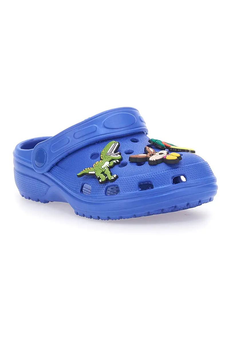 Ciabatte Blu Traforate con Charms Applicati 2T2L 18512 miniatura 2