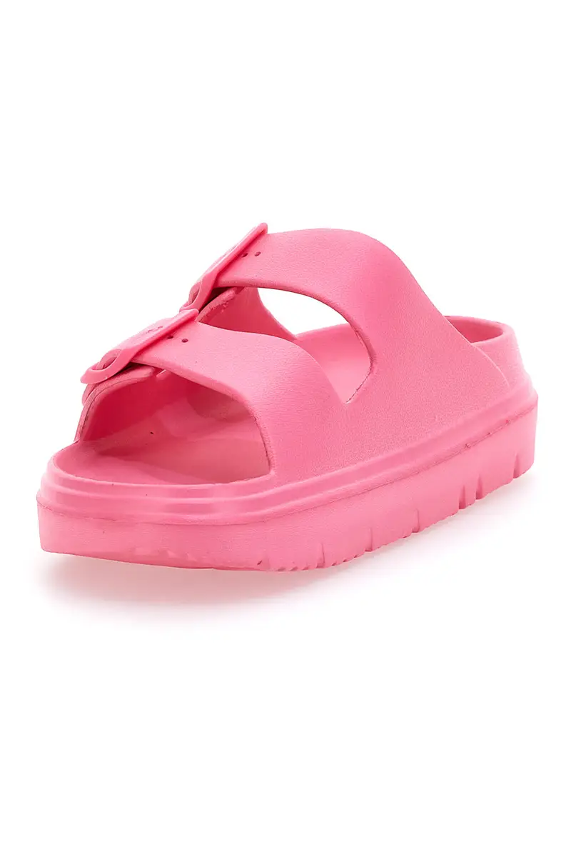 Ciabatte Chunky Fuxia Con Doppia Fascia Woz 11 miniatura 3