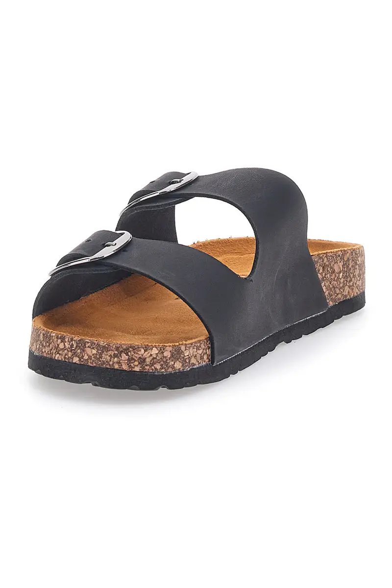 Ciabatte con Fibbia Nere Sweet Years 8380 miniatura 3