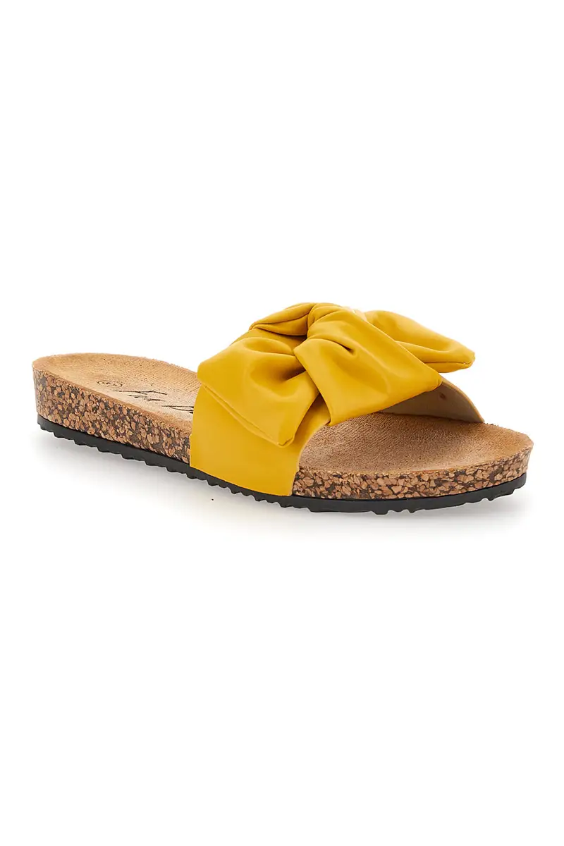 Ciabatte con fiocco giallo FUN BEACH 14191 miniatura 2