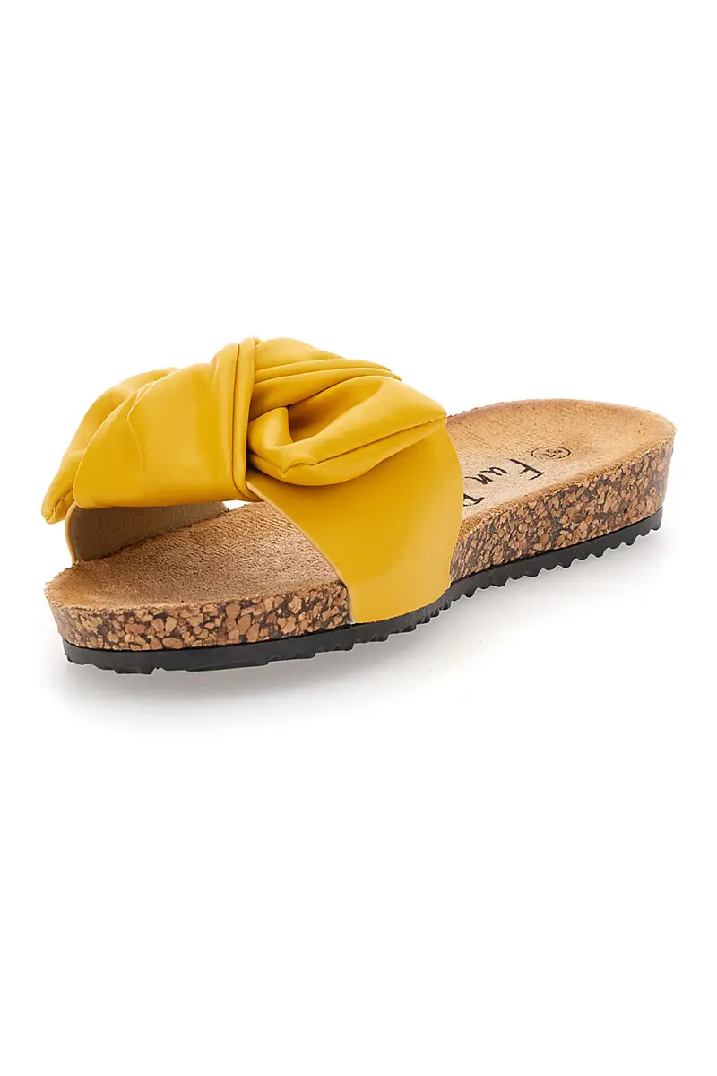 Ciabatte con fiocco giallo FUN BEACH 14191 miniatura 3