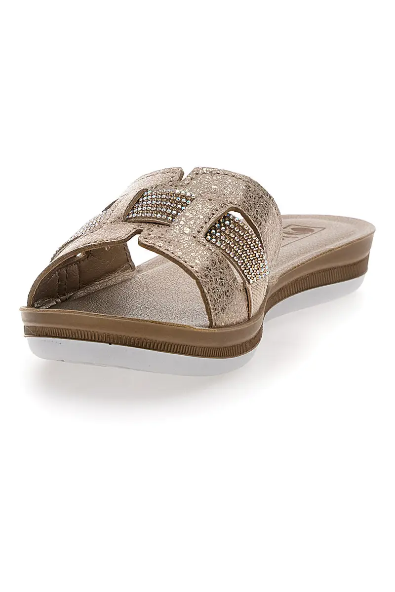 Ciabatte con Strass Gold Inblu 50 BA miniatura 3