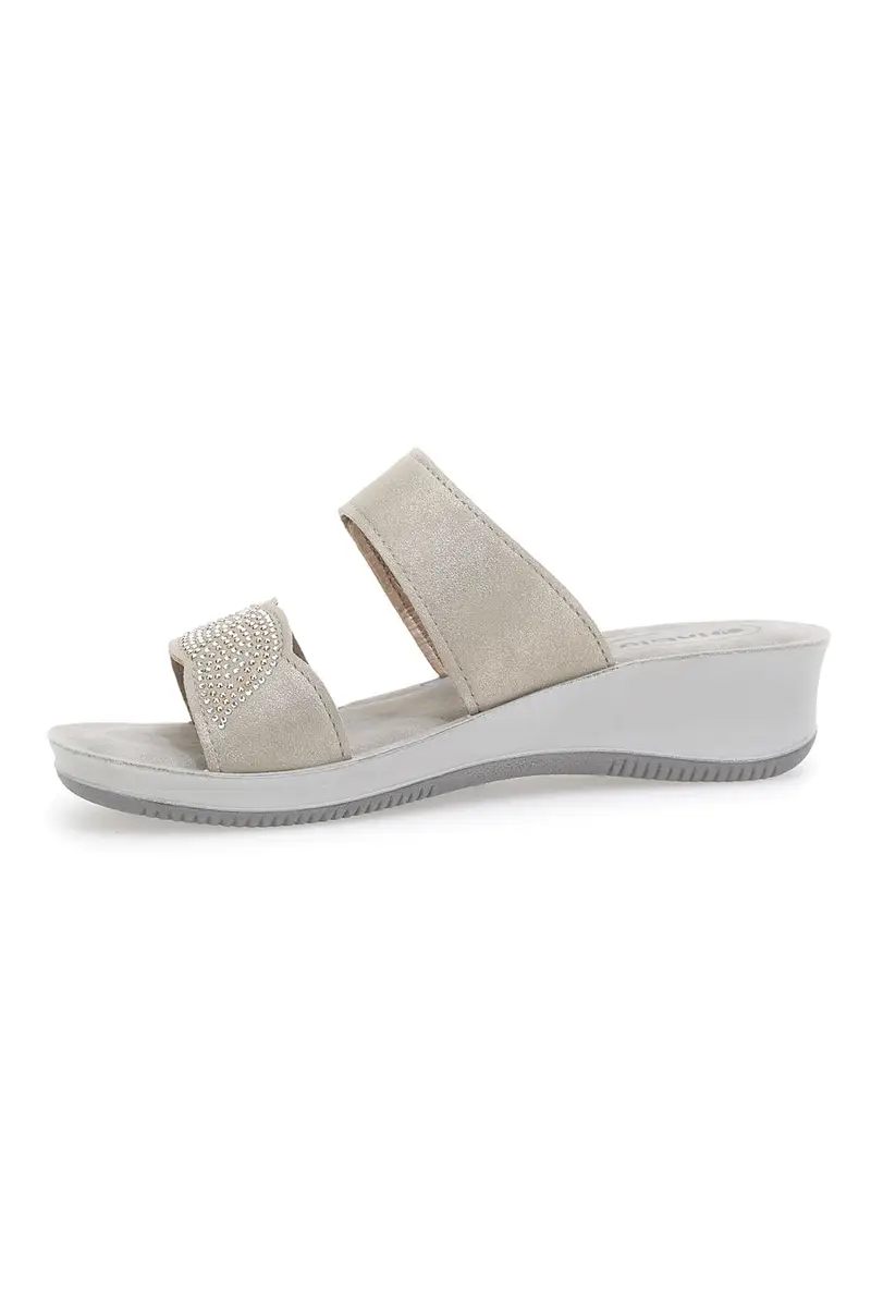 Ciabatte con Zeppa Inblu 4 Se Grigio miniatura 3