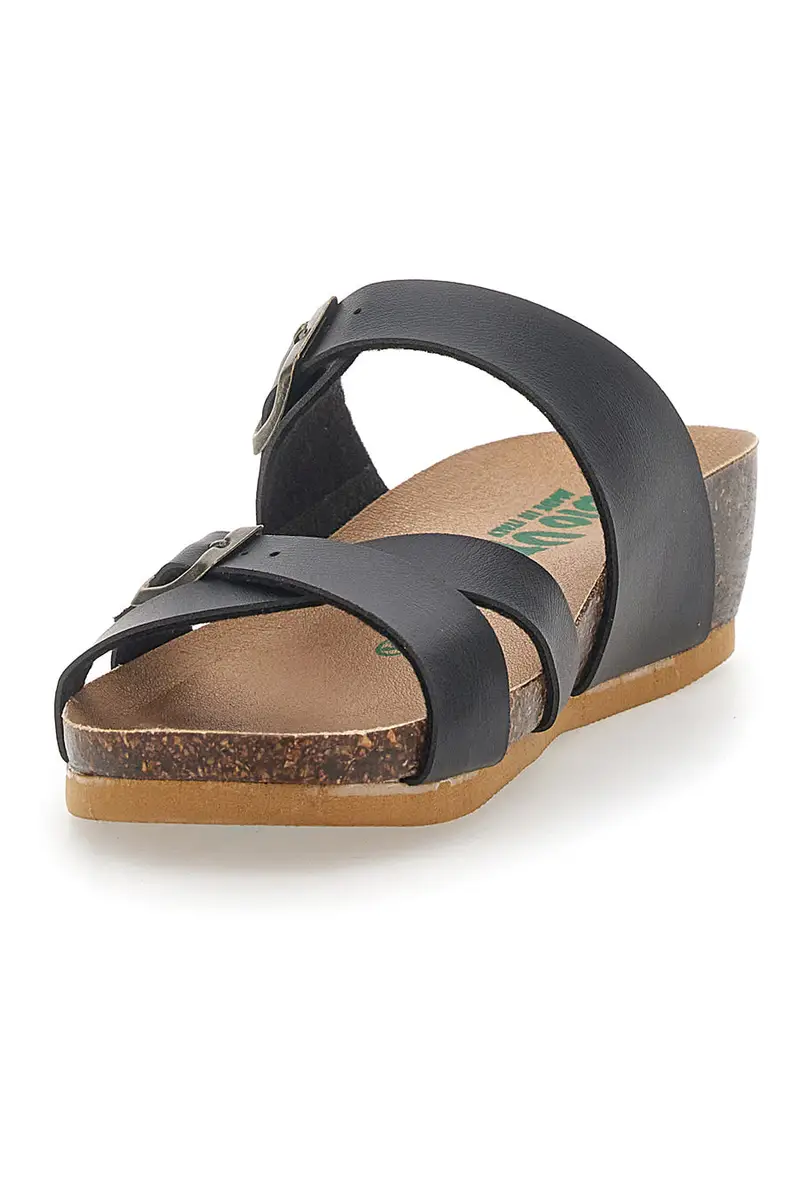 Ciabatte con Zeppa Nere Bio Up 22313 miniatura 3