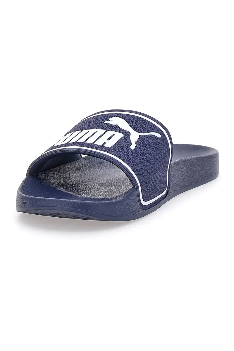 Ciabatte in Gomma Blu con Logo Puma Leadcat 2.0 miniatura 3
