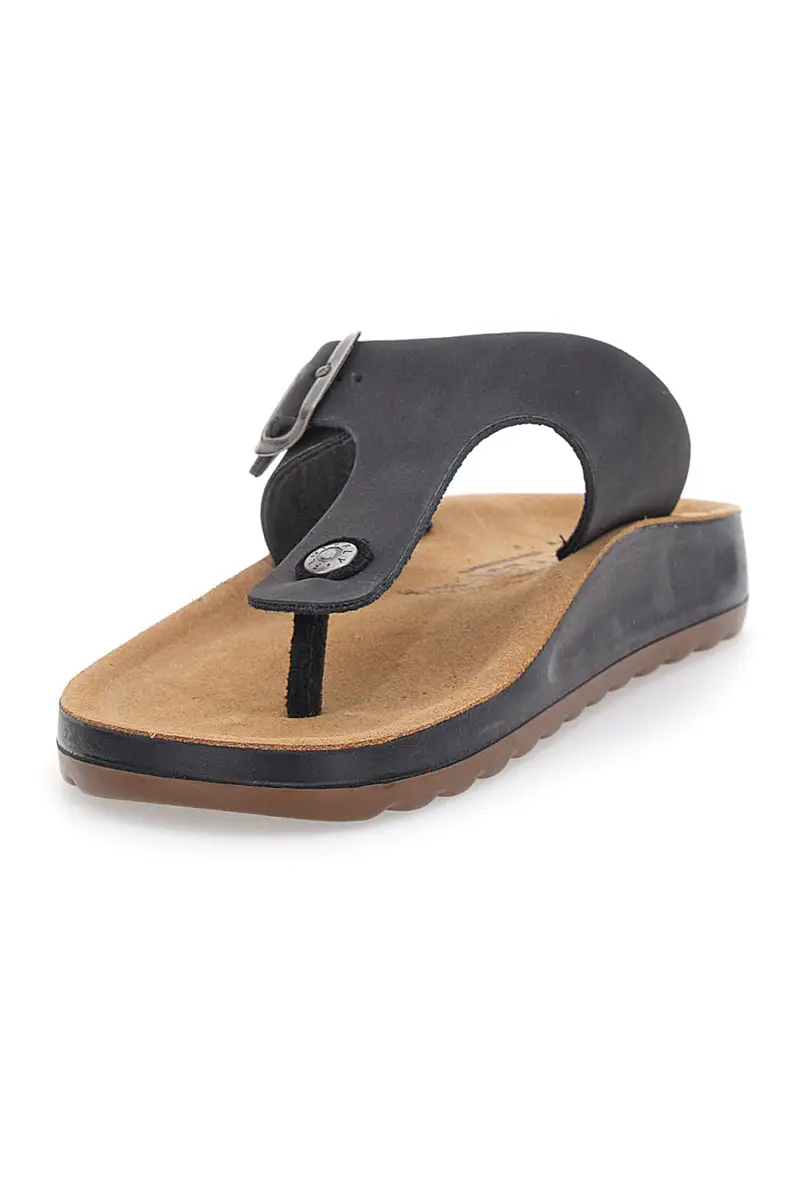 Ciabatte Infradito Nere Comfort Made in Italy Fly Flot 782154 miniatura 3