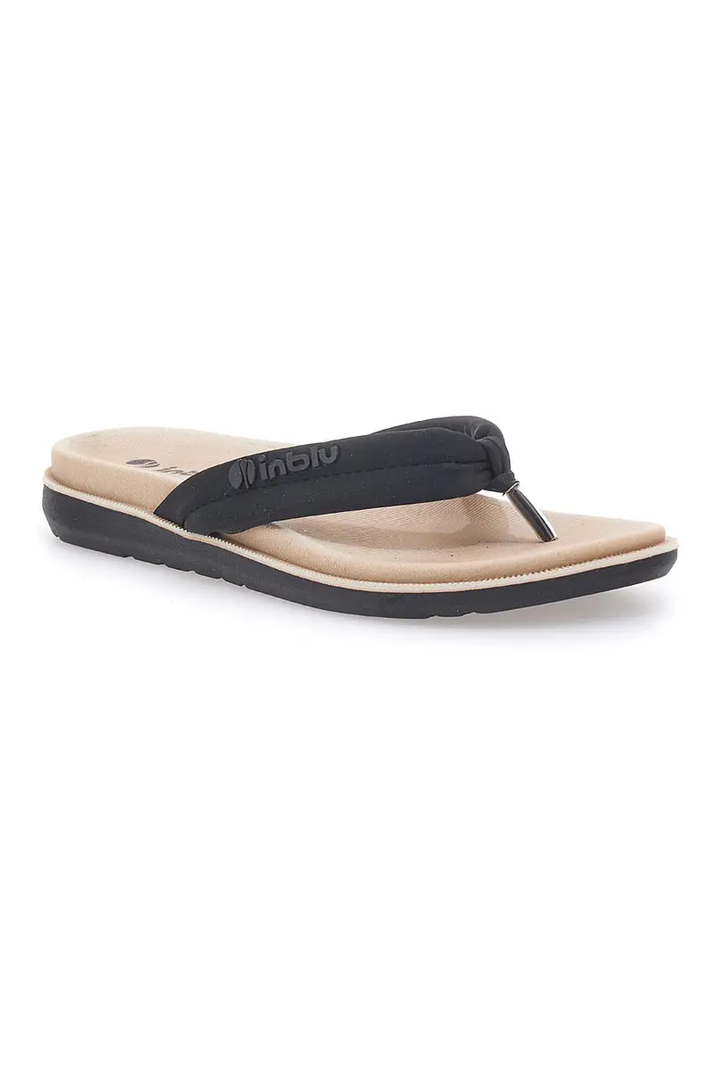 Ciabatte infradito nere morbide con tecnologia Dual Sensity Inblu 04 SF miniatura 2