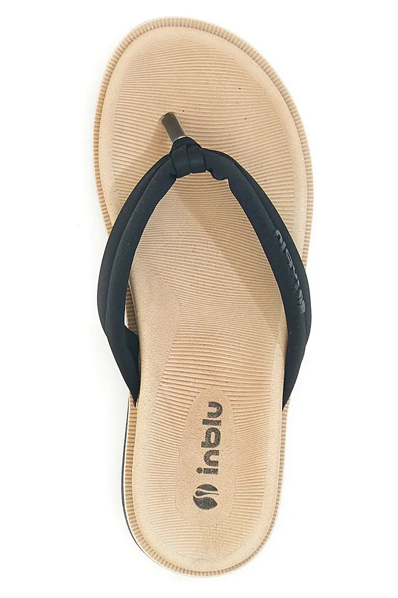 Ciabatte infradito nere morbide con tecnologia Dual Sensity Inblu 04 SF miniatura 3