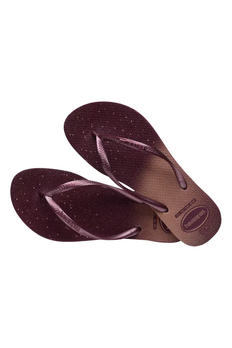 Ciabatte Infradito Purple In Gomma Havaianas Slim Gloss Fc miniatura 2