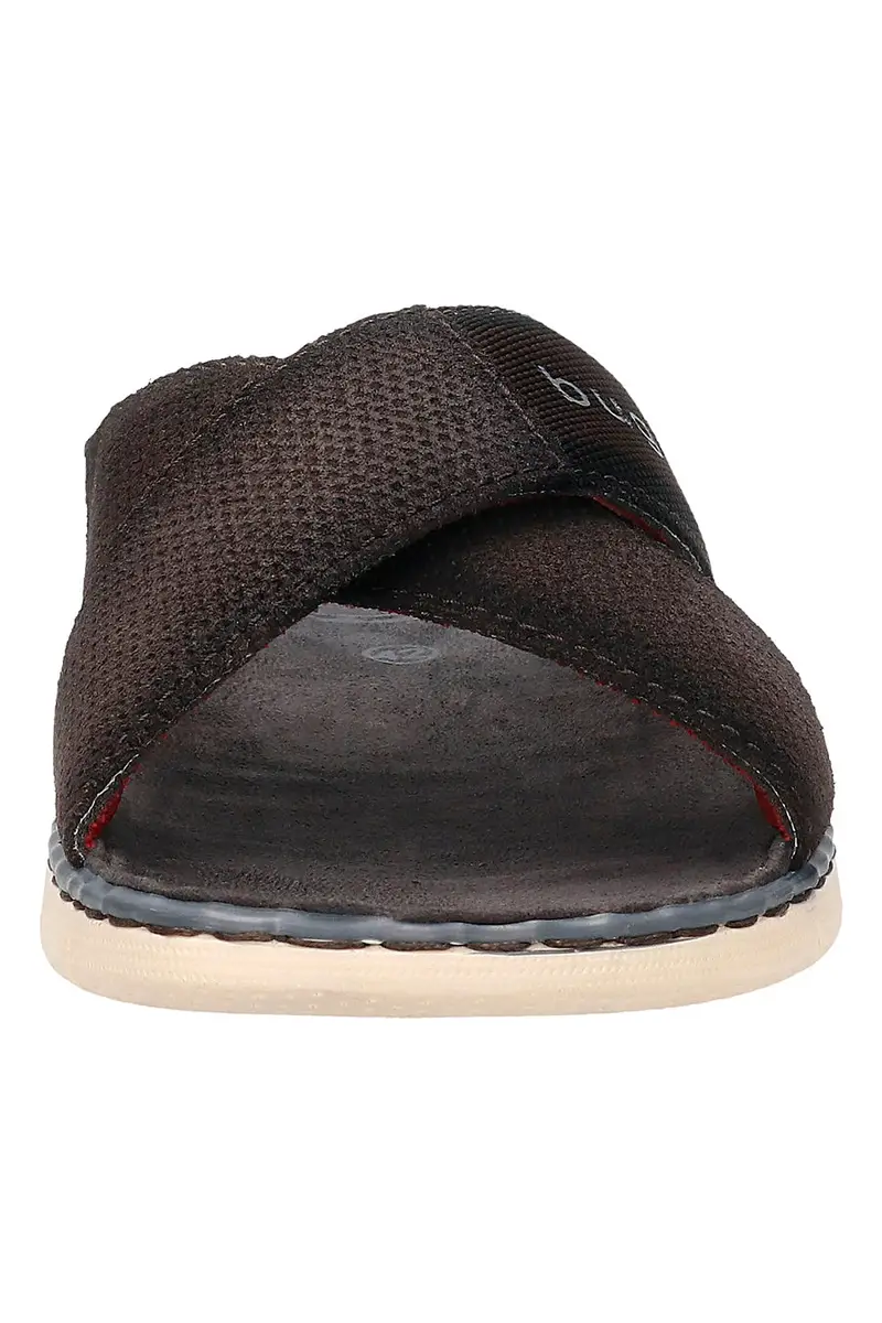 Ciabatte Marroni con Fasce Incrociate Bugatti 314A32861469 miniatura 3