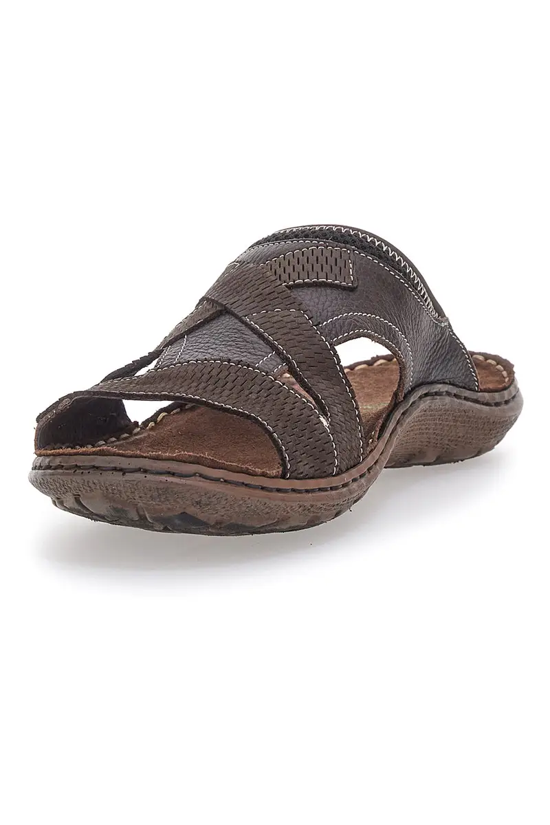 Ciabatte Marroni Vera Pelle Pittarello Eco 2419027 miniatura 3