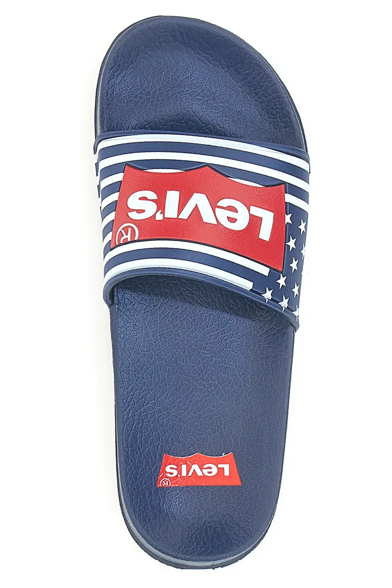 Ciabatte Navy con Logo Rosso in Silicone LEVI'S POOL miniatura 3