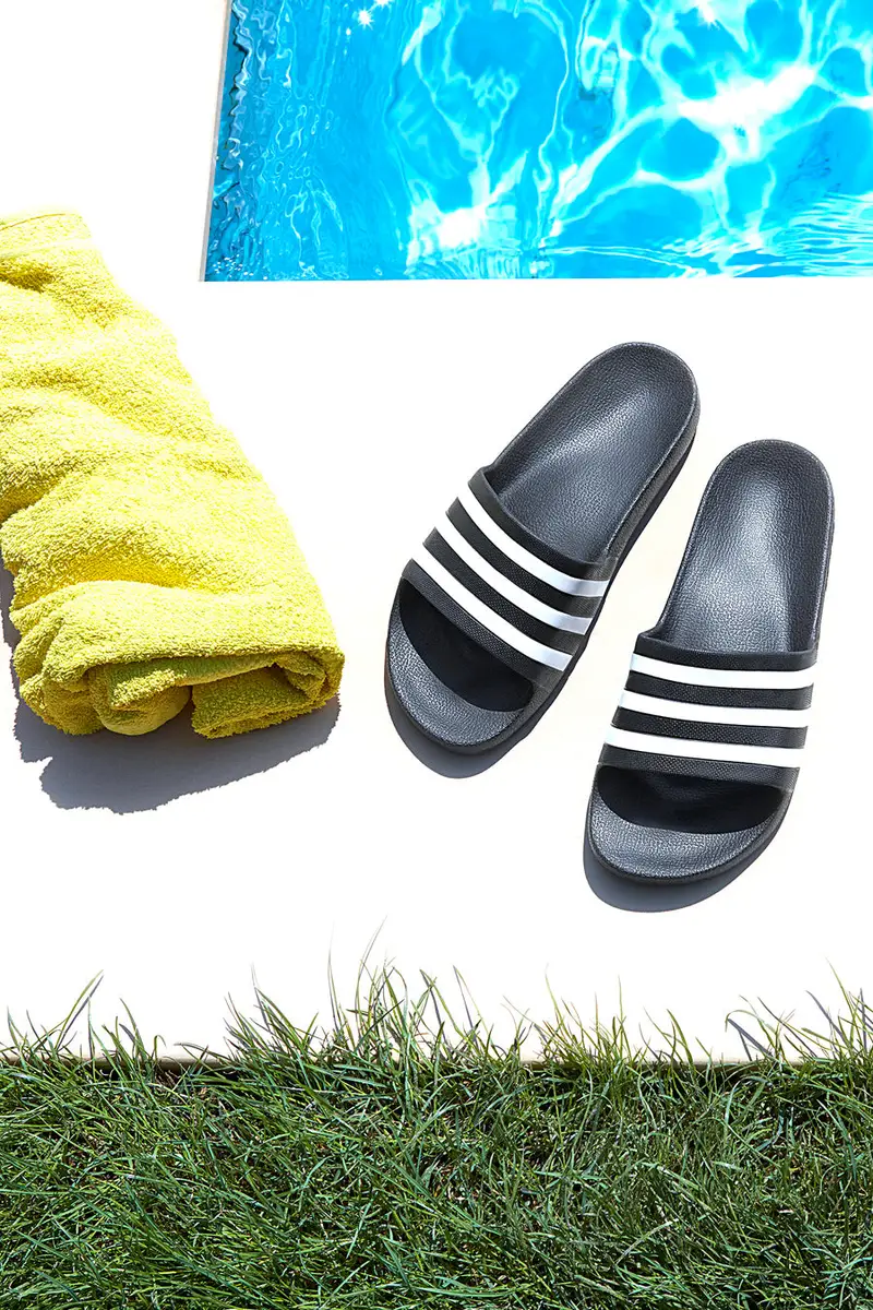 Ciabatte Nere Con Dettagli Bianchi Adidas Adilette Aqua