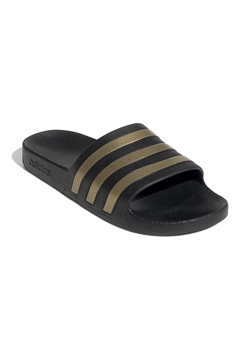 Ciabatte Nere Con Dettagli Oro Adidas Adilette Aqua miniatura 2