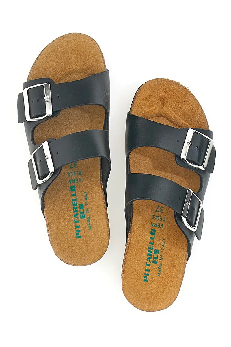 Ciabatte Nere Con Doppia Fascia Pittarello Eco 293A350S miniatura 3