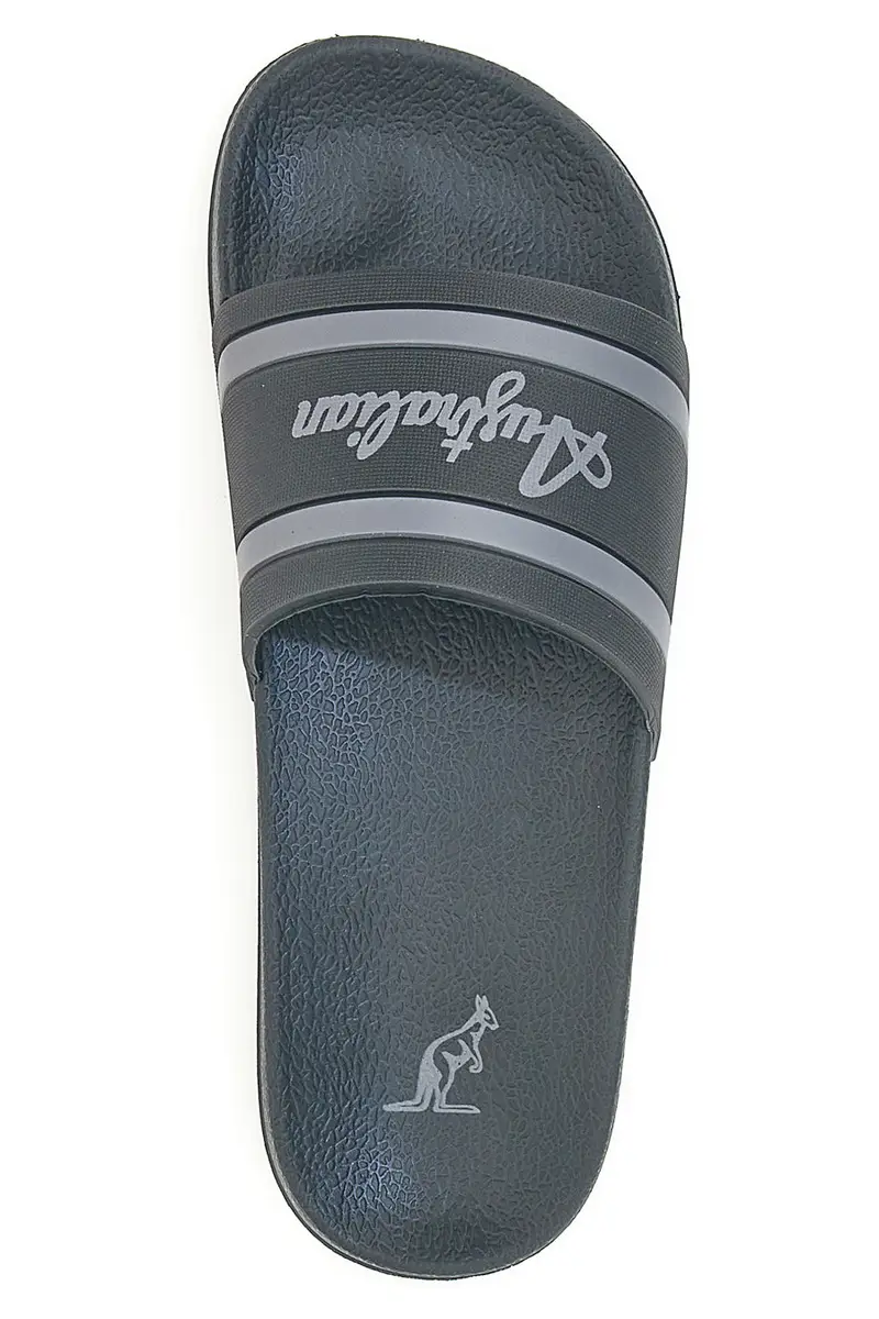 Ciabatte nere con doppia riga e logo Australian AU24M407 miniatura 3