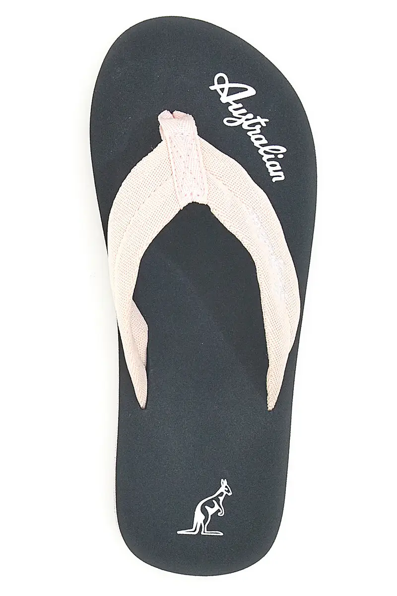 Ciabatte nere con fascia rosa Australian AU24W409 miniatura 3