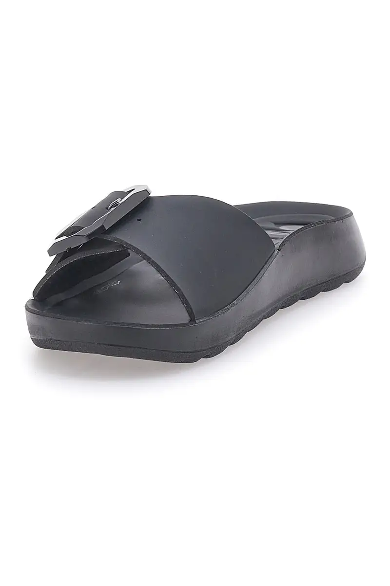 Ciabatte nere con fibbia regolabile INBLU 11AG miniatura 3