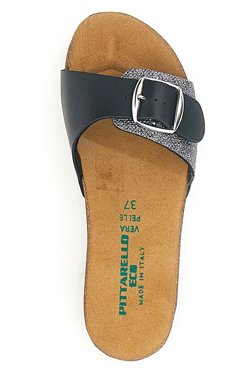 Ciabatte nere con fibbia regolabile PITTARELLO ECO 293A21030SR miniatura 3