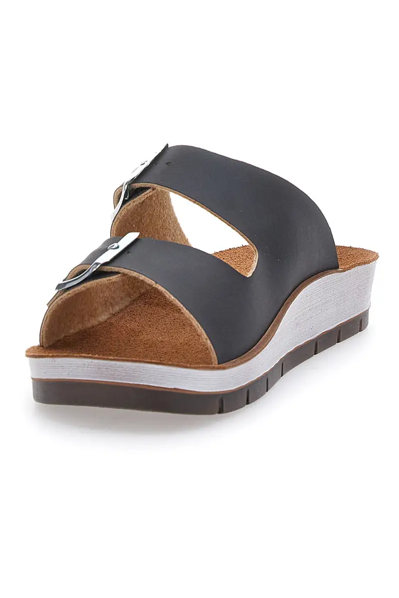 Ciabatte Nere con Fibbie Inblu 42 CP miniatura 3