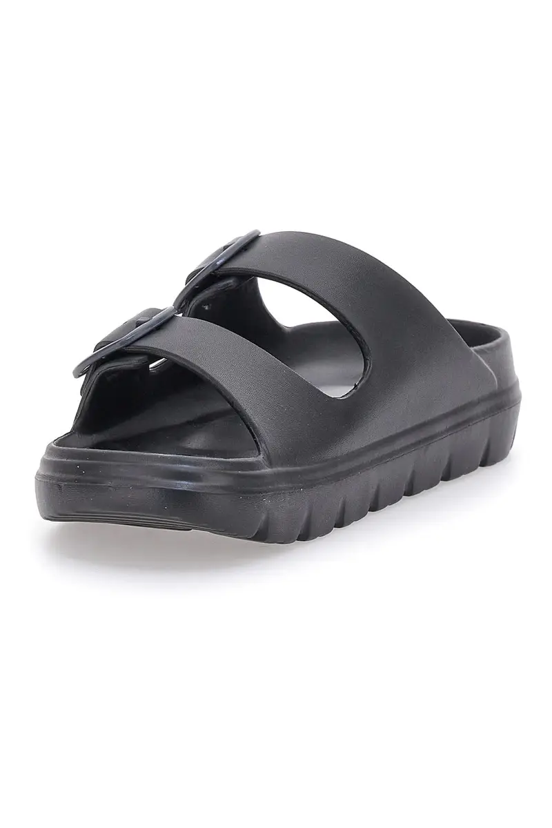 Ciabatte Nere Con Fibbie Superga 42127 miniatura 3