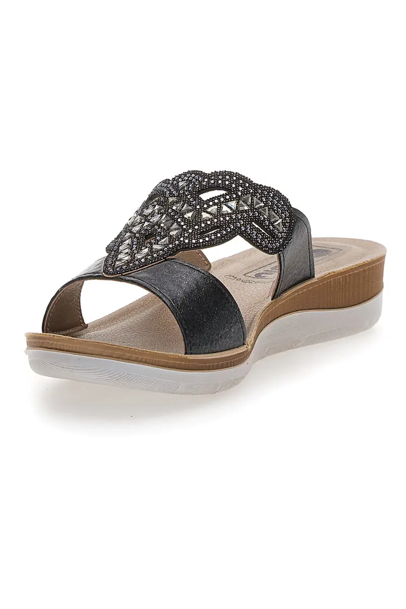 Ciabatte Nere Con Glitter Inblu 38 Bv miniatura 3