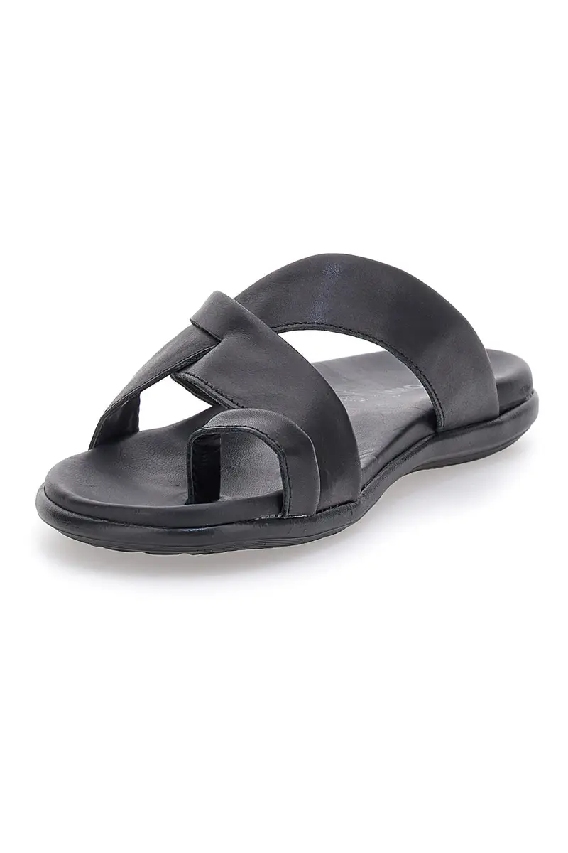 Ciabatte Nere con Infradito e Fasce Incrociate Jerpoint 8102 miniatura 3